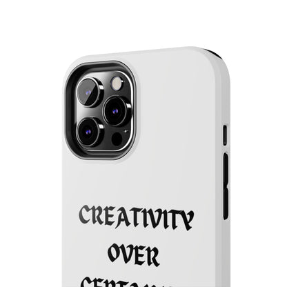 Creativity over Certainty White Phone Case